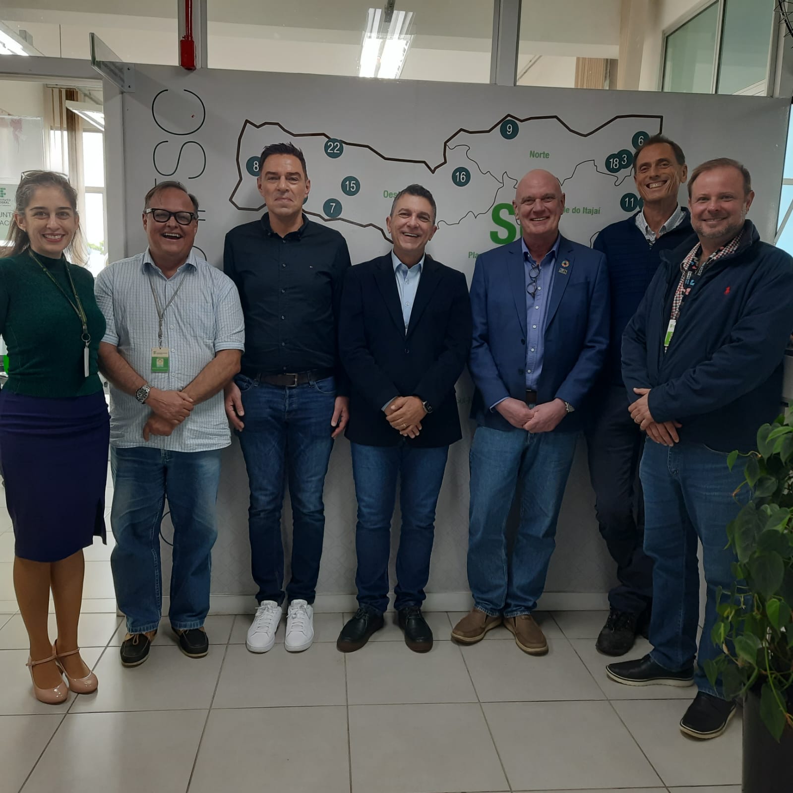 Visita de comitiva alemã à Reitoria do IFSC