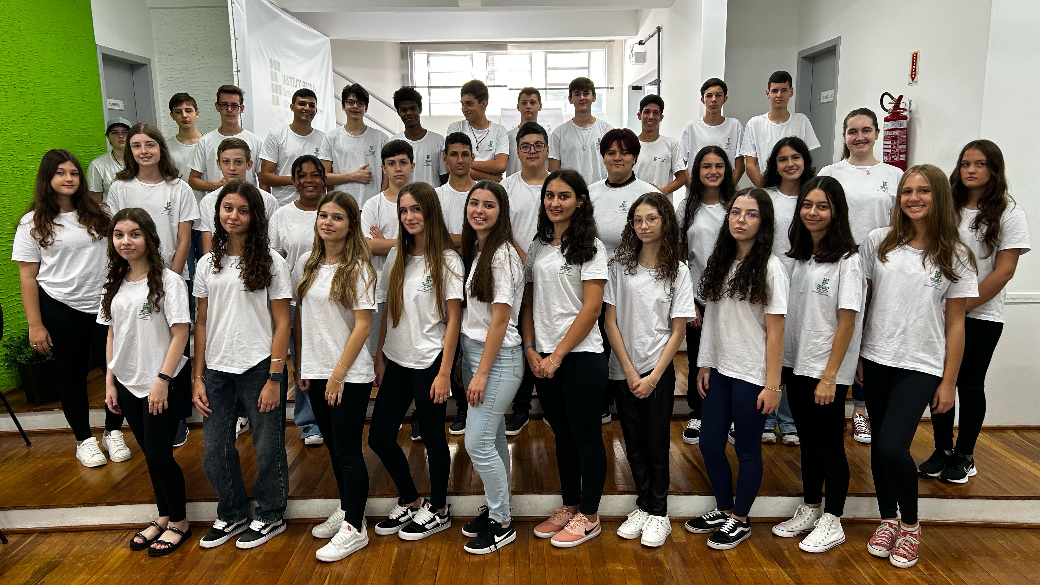 Primeira turma do Técnico em Marketing Integrado ao Ensino Médio, do Câmpus São Lourenço do Oeste do IFSC