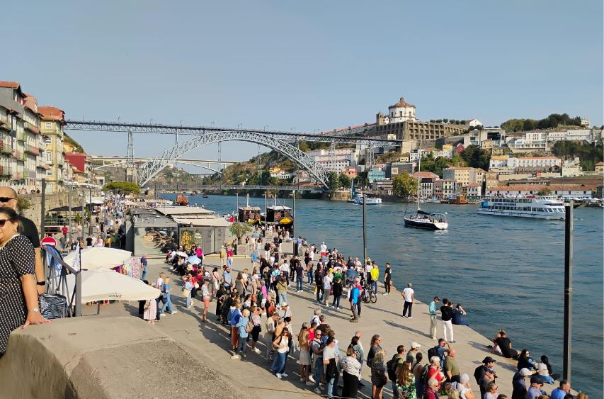 Foto da Ponte Dom Luís I tirada pelo aluno do Câmpus Xanxerê, Antony Afonso Cunico Carneiro, em intercâmbio em Portugal