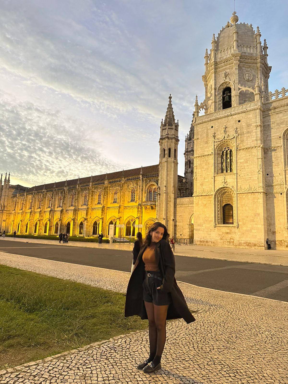 Maria Eduarda Rosa Marcelina, estudante do Câmpus Florianópolis, em intercâmbio em Portugal