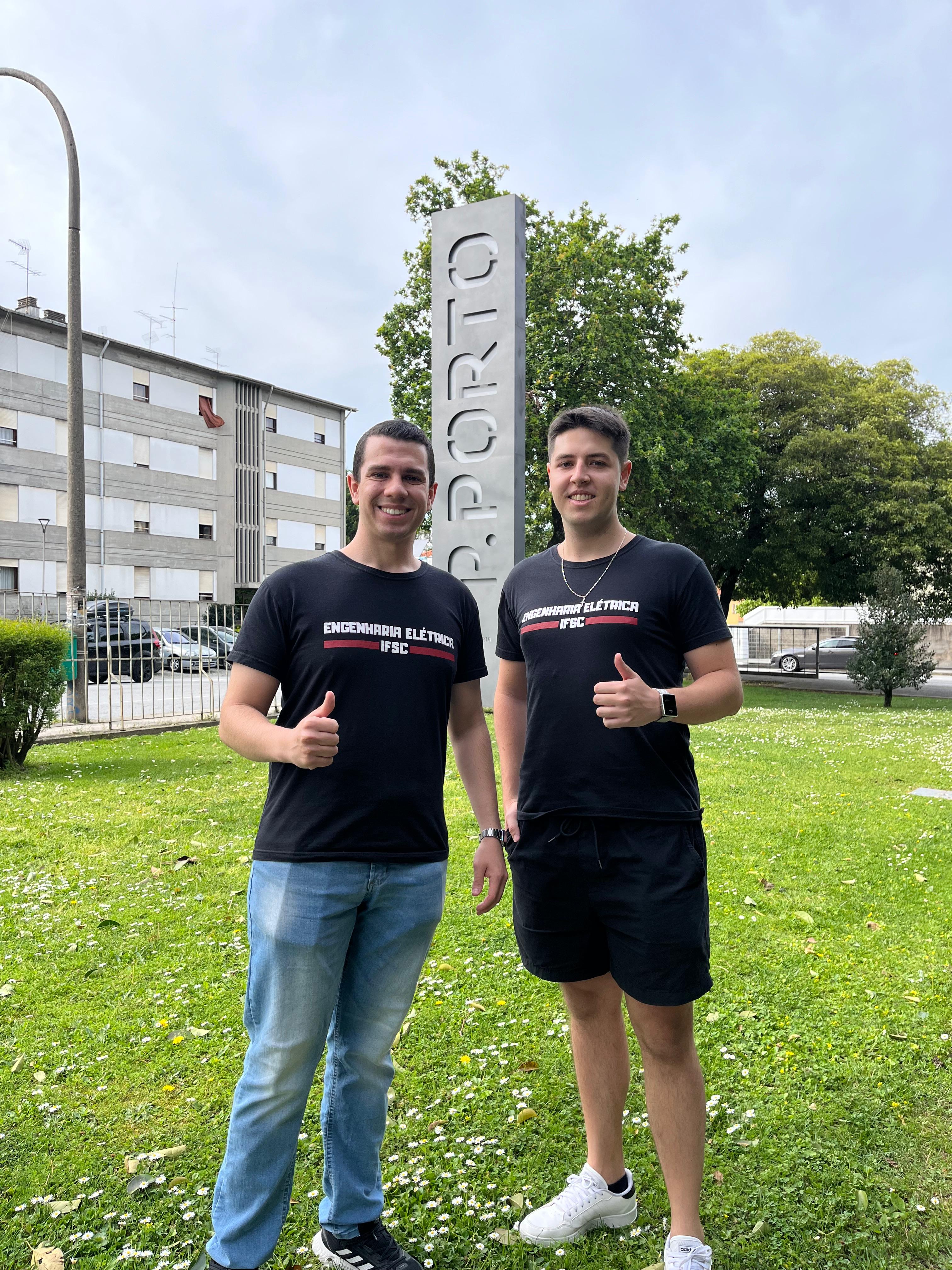 João Pedro Luca Bressiani, do Câmpus Florianópolis, em intercâmbio no ISEP, em Portugal